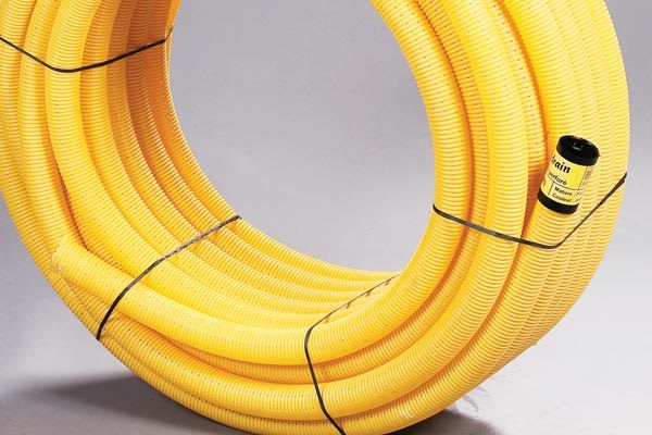 Elydan - Drain agricole Ø100 - Couleur jaune - Couronne 25m