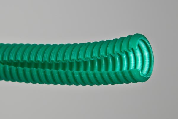 Elydan - Gaine ICTA verte fendue Ø32 - Couleur verte - Couronne 50M