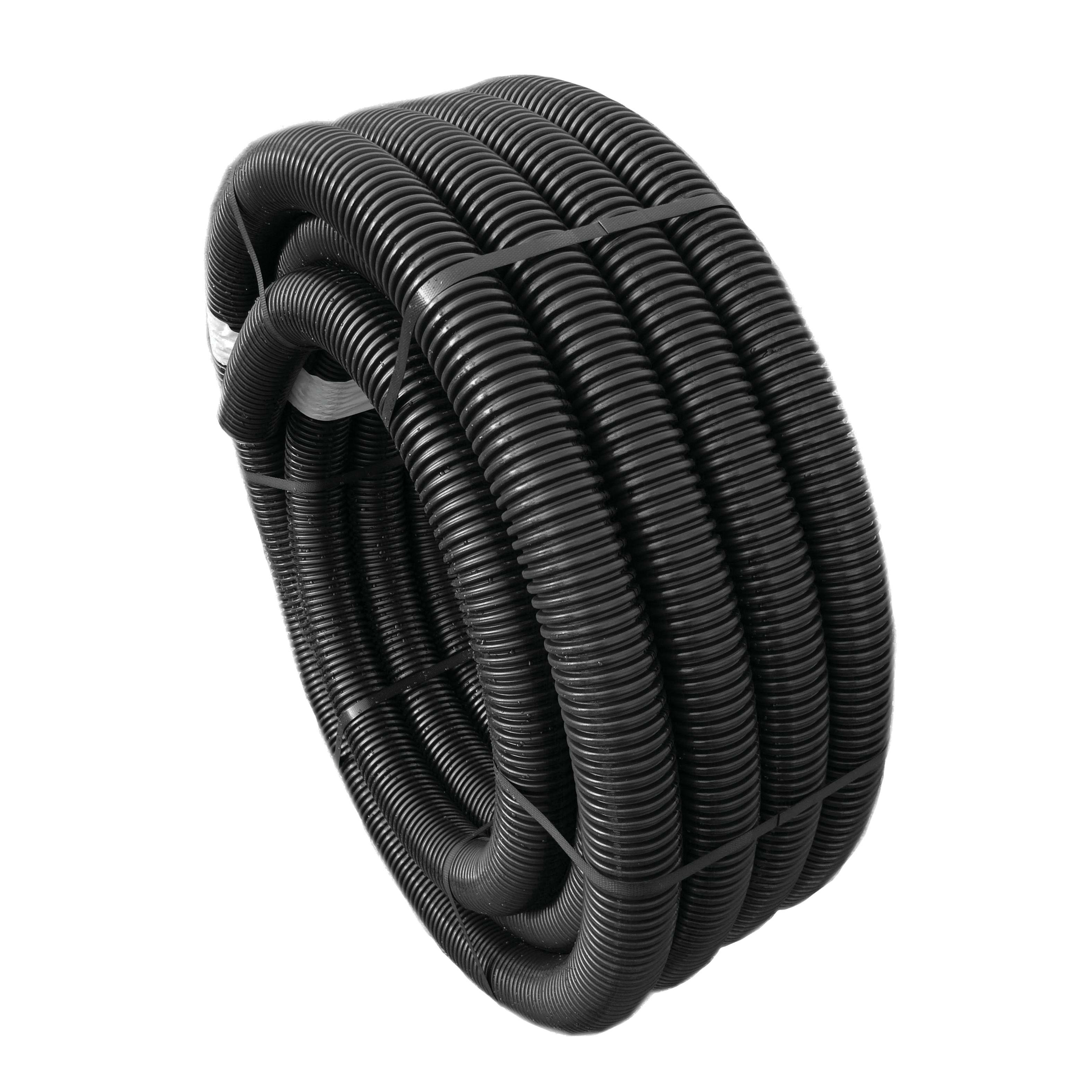 Elydan - Gaine noire anti-UV protection de câbles apparents DN160 - Couronne 25m