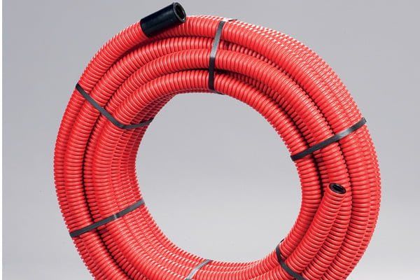 Elydan - JANOFLEX Fourreau de protection TPC Ø40 - Couleur rouge - Couronne 50M
