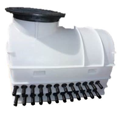 Elydan - TERRAPRO Cuve avec collecteur PEHD Géothermie pré-monté 13 Sorties DN40 Type2