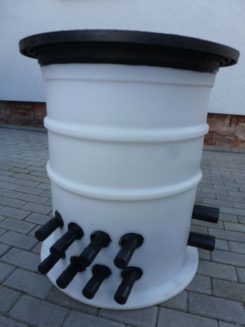 Elydan - EASY Cuve avec collecteur PEHD DN63 Géothermie pré-monté 4 Sorties DN40
