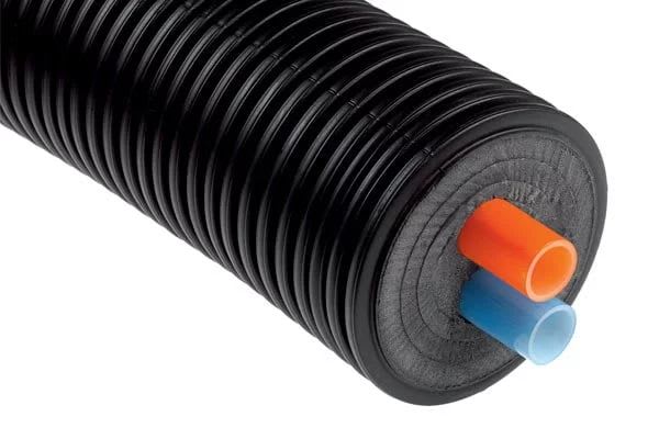 Elydan - TERRENDIS Canalisation préisolée chauffage - Double - 160/25X2,3 PEX-A PN6