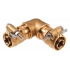 Elydan - TERRENDIS Coude Chauffage laiton 90° pour tube PER 125