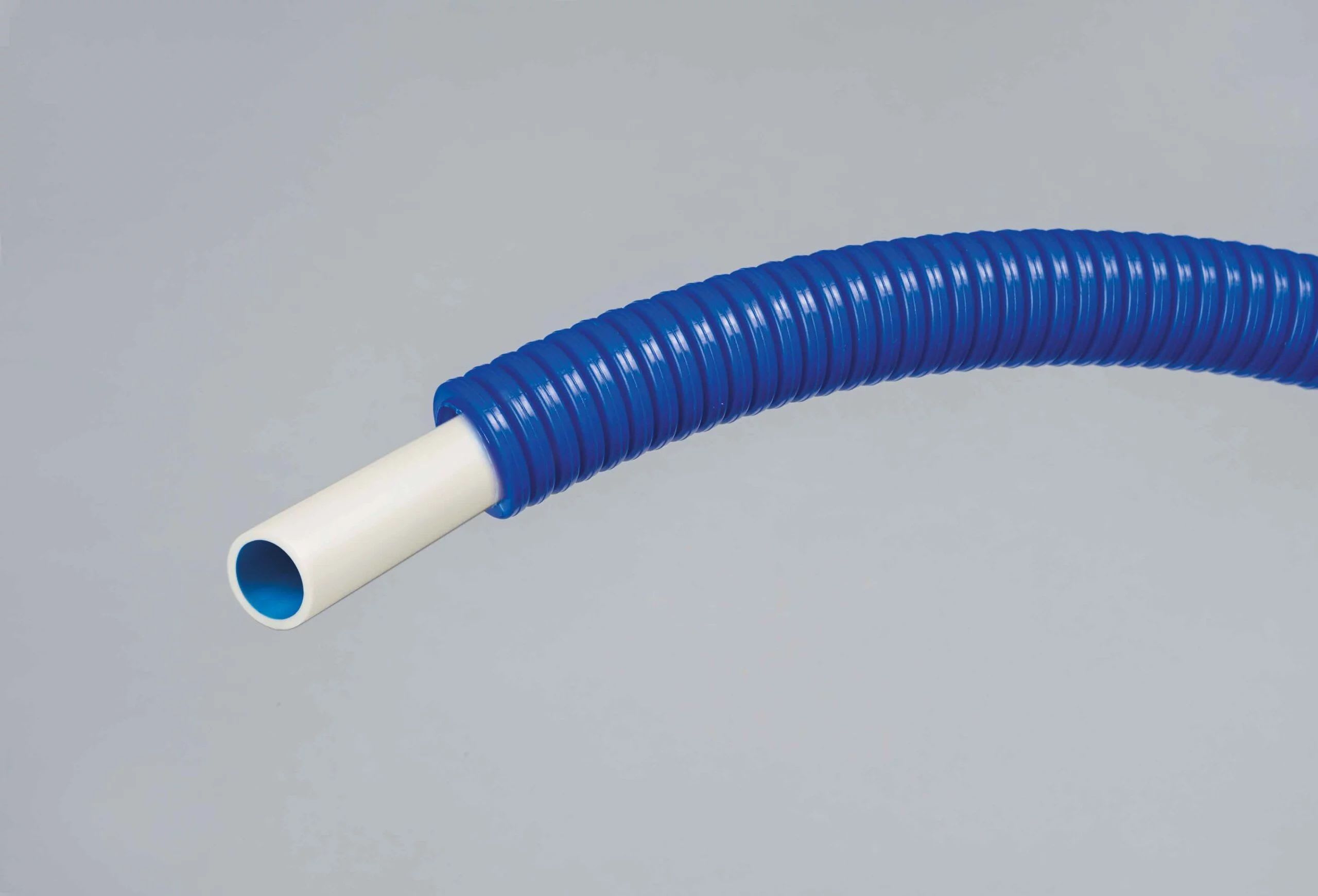 Elydan - CALINEO Tube PE-RT gainé Ø16 - Sanitaire/Chauffage - Blanc intérieur Bleu 100M