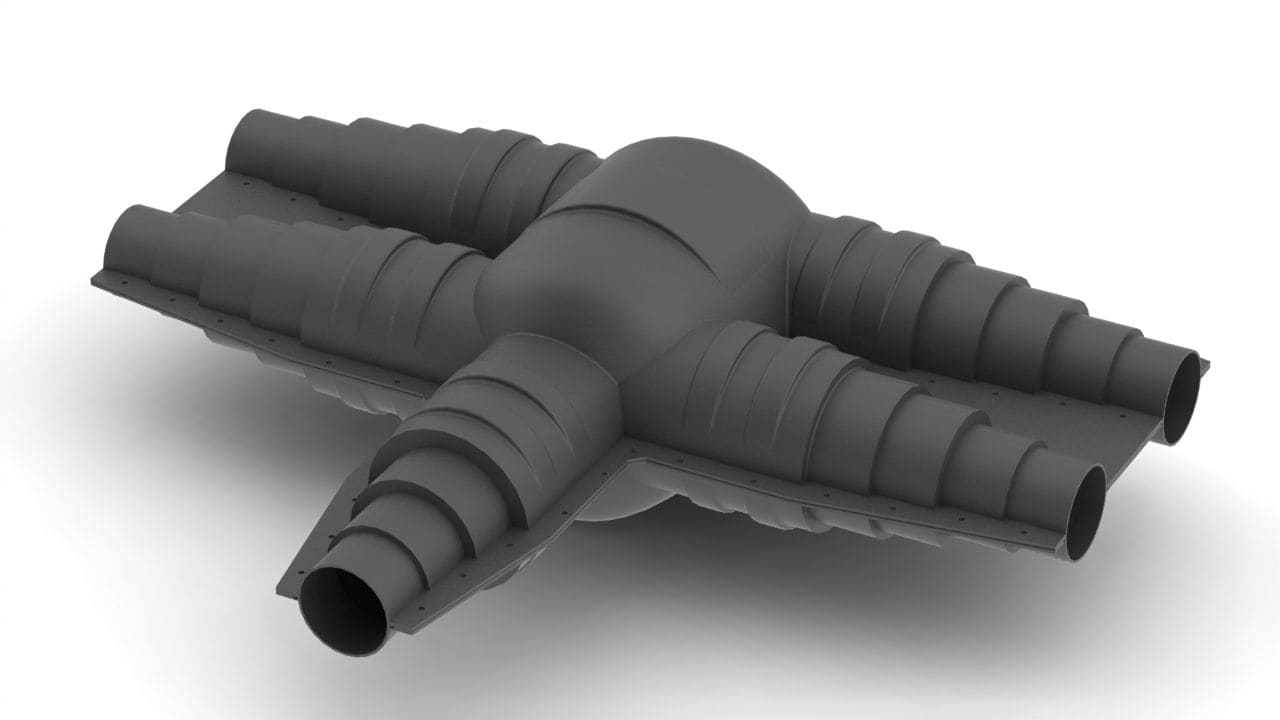 Elydan - KIT D'ISOLATION EN H 225/200/160/140:accessoire tube pré-isolé raccordement en H