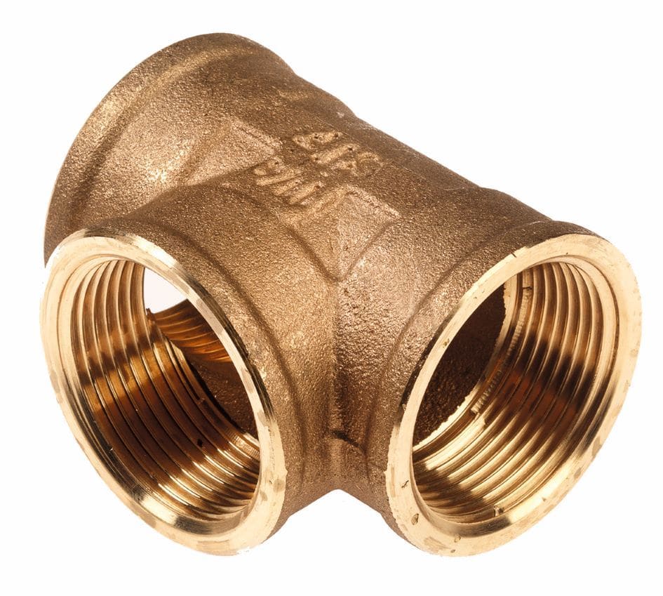 Elydan - TERRENDIS Té en laiton - à visser F3"-Té à visser laiton F3"