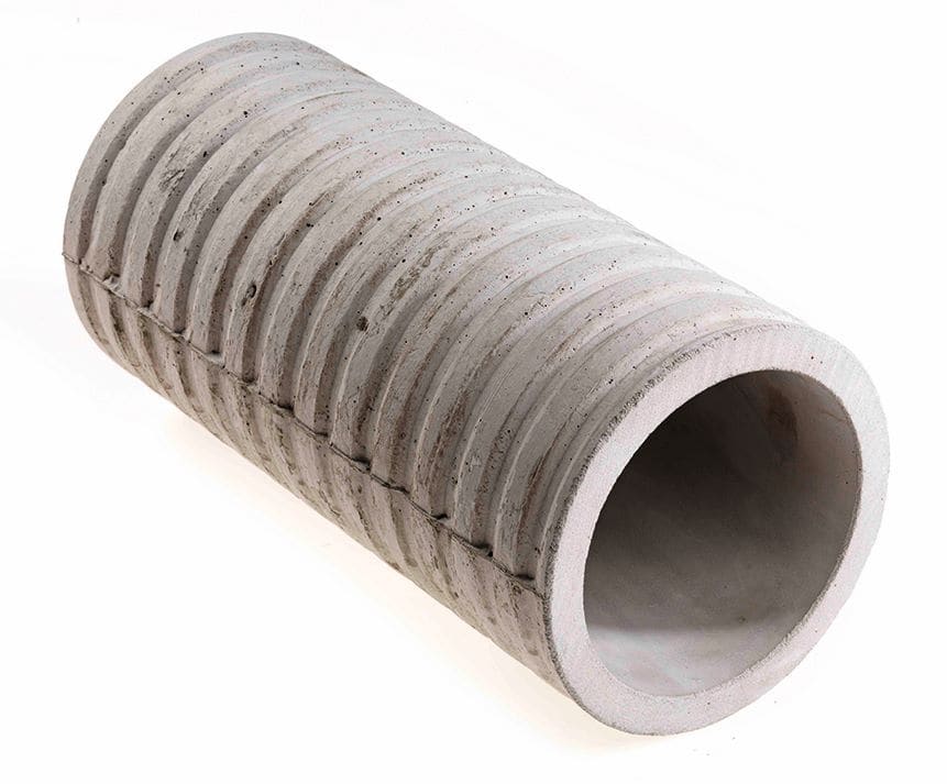 Elydan - TRAVERSÉE MUR FIBRE CIMENT 250 : manchette en fibre ciment pour tube pré-isolé