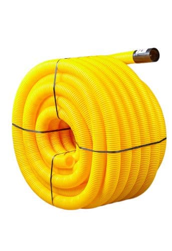Elydan - Fourreau de protection réseaux gaz DN75 - Couleur jaune - Couronne 50m