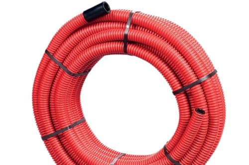Elydan - JANOFLEX Fourreau de protection TPC Ø63 - Couleur rouge - Couronne 50M