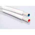 Elydan - CALINEO Tube PE-RT gaine D12 - Sanitaire-Chauffage - Blanc interieur Rouge 100M