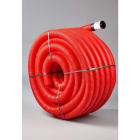 Elydan - Fourreau de protection TPC pour câbles DN75 - Couleur rouge - Barre 6M