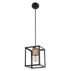 Ledvance - LDV Decor NAIROBI E27 Bois Noir Ledvance