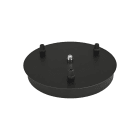 Ledvance - LDV 1906 Triple Canopy rond Noir - Patère ronde pour 3 suspensions Pendulum