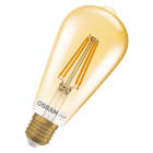 Ledvance - LED CLASSIC OSRAM 1906 DIM EDI55 Verre Doré Filament E27 6,5W 824 725lm 2400K