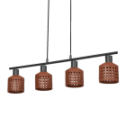 Ledvance - LDV Susp. linéaire trio Paper Drop à culot E27 beige, lampe non incluse LEDVANCE