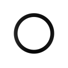 Ledvance - Downlight LED Universel D300 - Collerette d'habillage de couleur noire