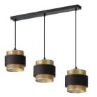 Ledvance - Suspension rectang. triple Decor Hornet noir/doré - 3xE27 (lampes non fournies)