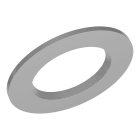 Ledvance - Downlight Comfort DN100: Collerette d'adapatation grise pour découpes ø100?125mm