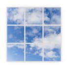 Ledvance - Design Your Light: Pack de 9 dalles LED 600 33W DALI TouchDim, ciel bleu imprimé