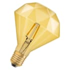 Ledvance - LED CLASSIC OSRAM 1906 DIAMOND40 FIL GOLD E27 4W 470lm 2400K