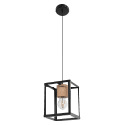 Ledvance - LDV Decor NAIROBI E27 Bois Noir Ledvance