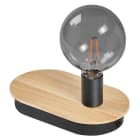 Ledvance - LDV Decor WOOD TABLE USB E14 Bois/Noir Ledvance