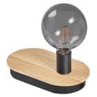 Ledvance - LDV Decor WOOD TABLE USB E14 Bois/Noir Ledvance