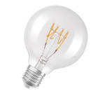 Ledvance - LED OSRAM 1906 DIM CLG40 D80 Verre clair Filament spiral E27 4,8W 2700K