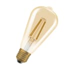 Ledvance - LED OSRAM 1906 DIM EDISON60 Verre doré - Filament E27 7,2W 2400K