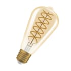 Ledvance - LED OSRAM 1906 DIM EDISON60 Verre doré - Filament spiral E27 8,8W 2400K