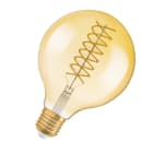 Ledvance - LED OSRAM 1906 DIM CLG60 D125 Verre doré - Filament E27 7,2W 2400K