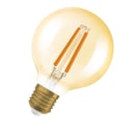 Ledvance - LED OSRAM 1906 DIM CLG60 D80 Verre doré - Filament E27 7,2W 2400K