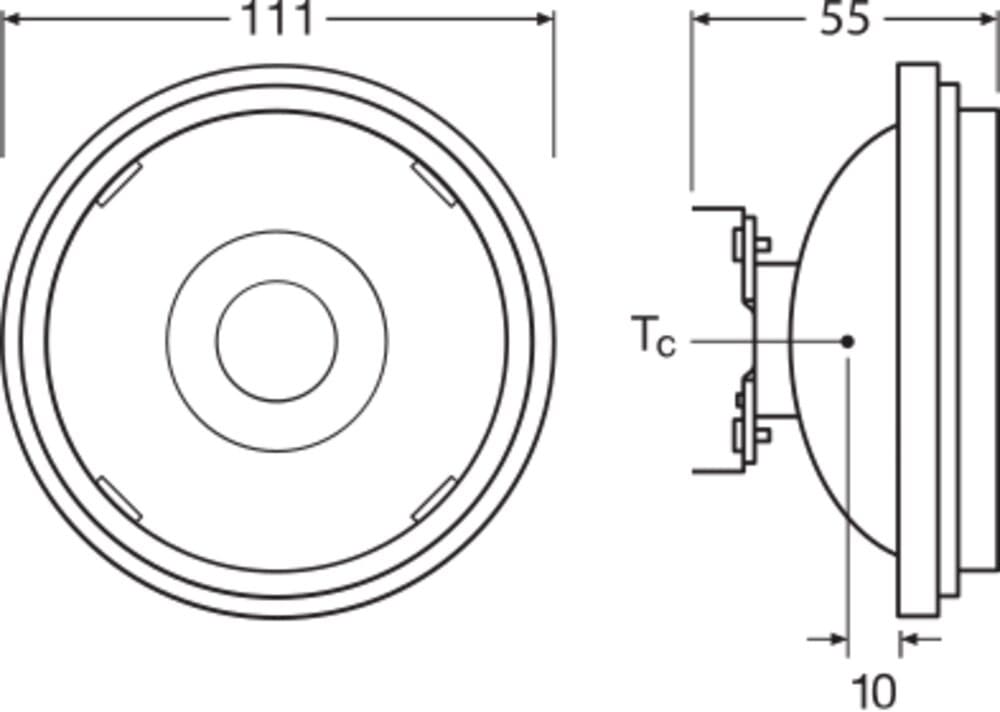 Ledvance - LEDV LED AR111 DIM S 11.7W 940 G53 - 24 ° - 800 lm - 4000 K - IRC97