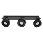 Ledvance - LDV Spot Venus Trio 16W/3000K 650lm Noir orientable - Plafonnier LEDVANCE