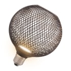 Ledvance - LED OSRAM 1906 Cage Noire Globe 125 + LED Plate 3,5W 300lm 827 100° E27