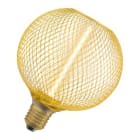 Ledvance - LED OSRAM 1906 Cage Dorée Globe 125 Filament droit Gradable 3,5W 150lm 818 E27