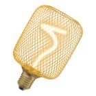 Ledvance - LED OSRAM 1906 Cage Dorée Cylindr 100 Filam Spirale Gradable 3,5W 170lm 818 E27