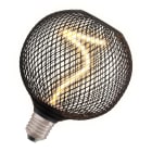 Ledvance - LED OSRAM 1906 Cage Noire Globe 125 Filament Spirale Gradable 3,5W 130lm 818 E27