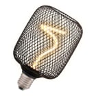 Ledvance - LED OSRAM 1906 Cage Noire Cylindr 100 Filam Spirale Gradable 3,5W 130lm 818 E27