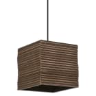 Ledvance - Suspension décorative Cardboard Square brun à culot E27 - lampe non incluse