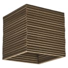 Ledvance - Plafonnier décoratif Cardbord Square brun à culot E27 - lampe non incluse