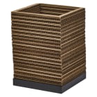 Ledvance - Luminaire à poser Cardboard Square brun à culot E27 - lampe non incluse