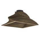 Ledvance - Plafonnier décoratif Cardboard Carré Turn brun à culot E27 - lampe non incluse