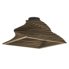 Ledvance - Plafonnier décoratif Cardboard Carré Turn brun à culot E27 - lampe non incluse