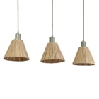 Ledvance - LDV Susp. linéaire trio déco RAFFIA à culot E27 vert, lampe non incluse LEDVANCE
