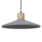 Ledvance - Suspension décorative Concrete Wood 320 grise à culot E27 - lampe non fournie