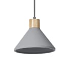 Ledvance - Suspension décorative Concrete Wood 220 grise à culot E27 - lampe non fournie