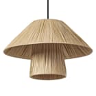 Ledvance - LDV Suspension ø400mm BAMBOO Paper Hut à culot E27 marron - lampe non incluse