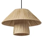 Ledvance - LDV Suspension ø400mm BAMBOO Paper Hut à culot E27 marron - lampe non incluse